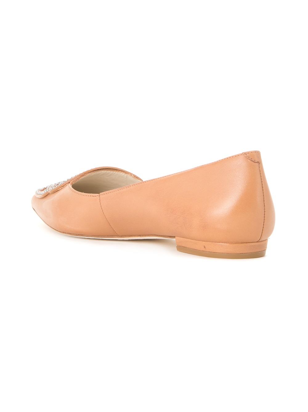 Bibi studded butterfly ballerinas