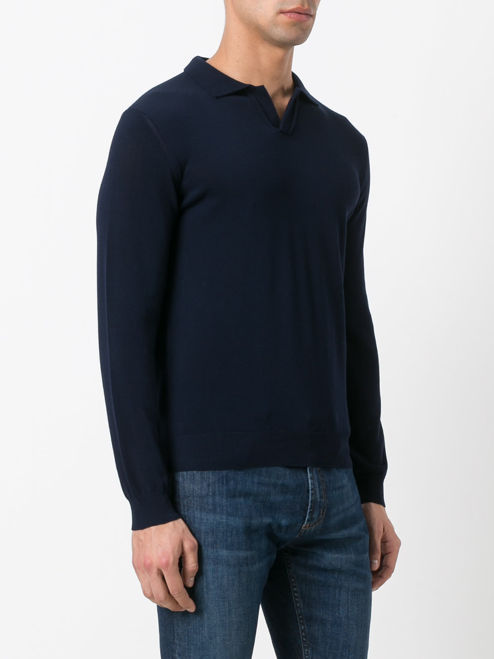 longsleeved polo shirt