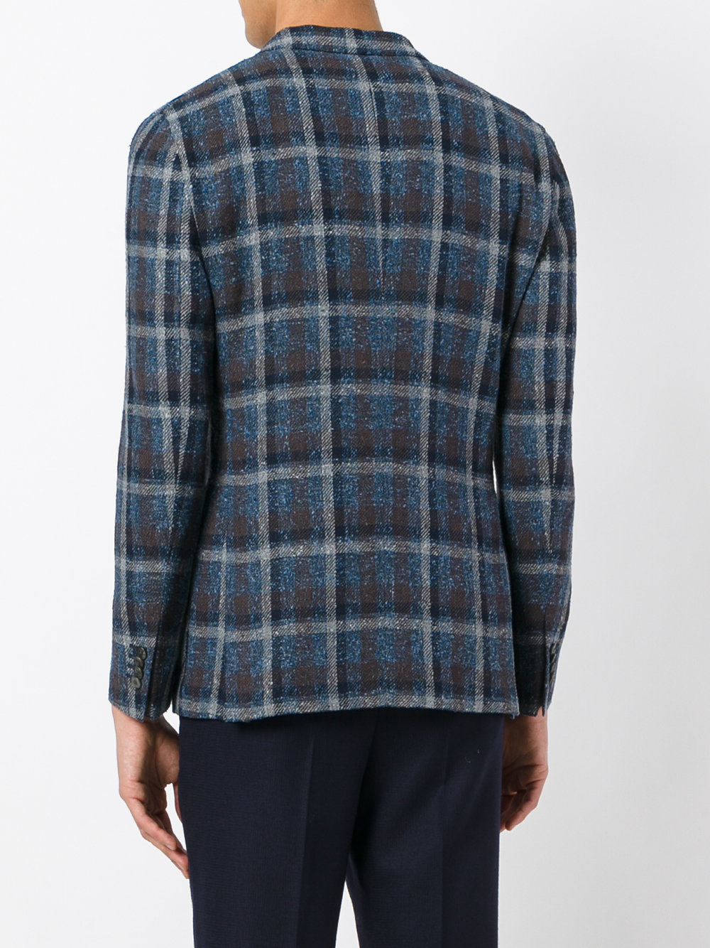 checked blazer