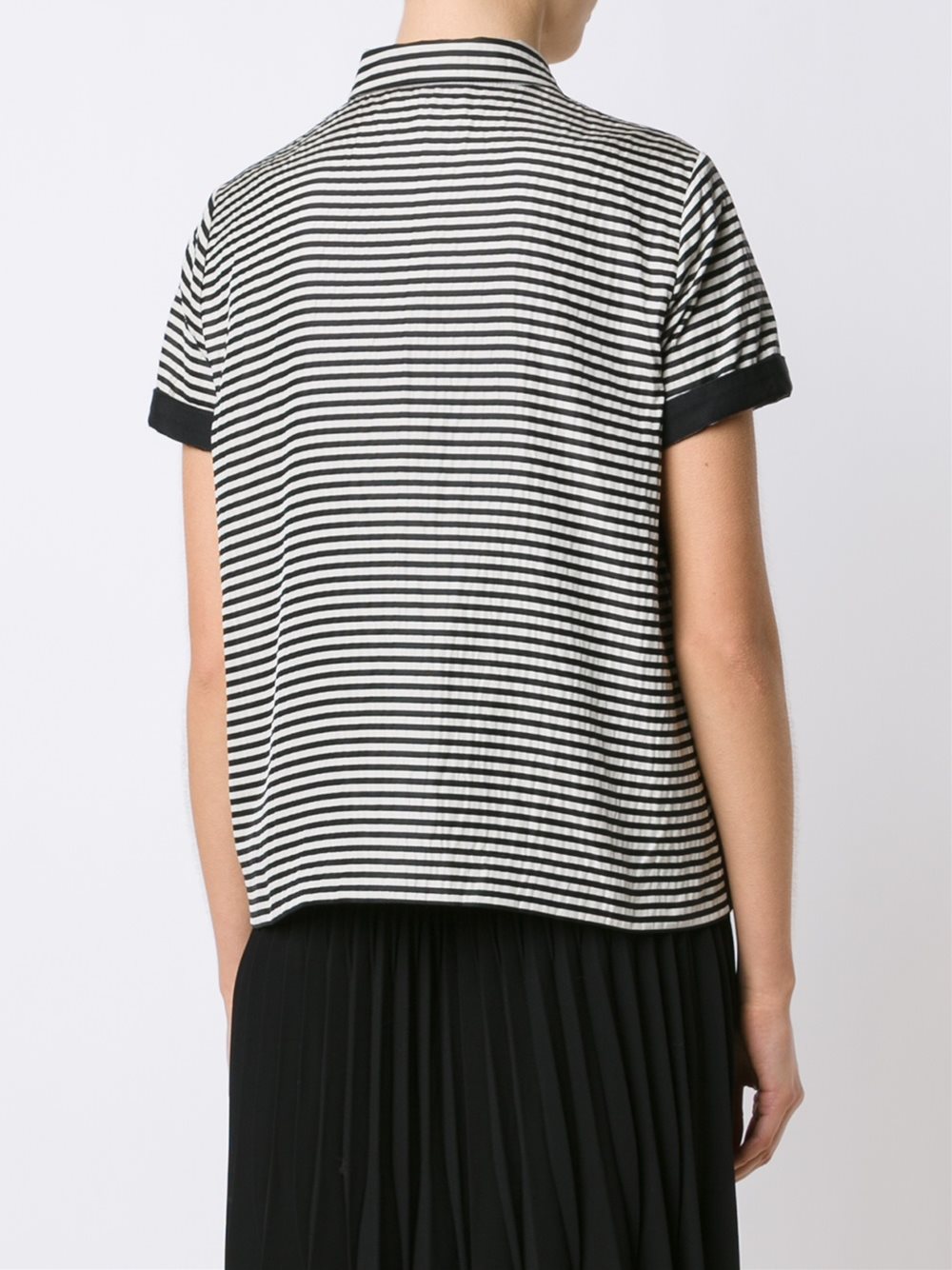 striped shortsleeved shirt