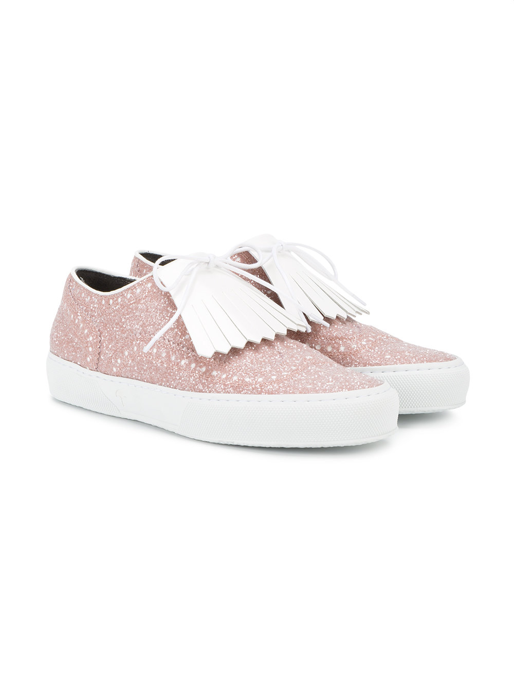 Tolka glitter fringed sneakers