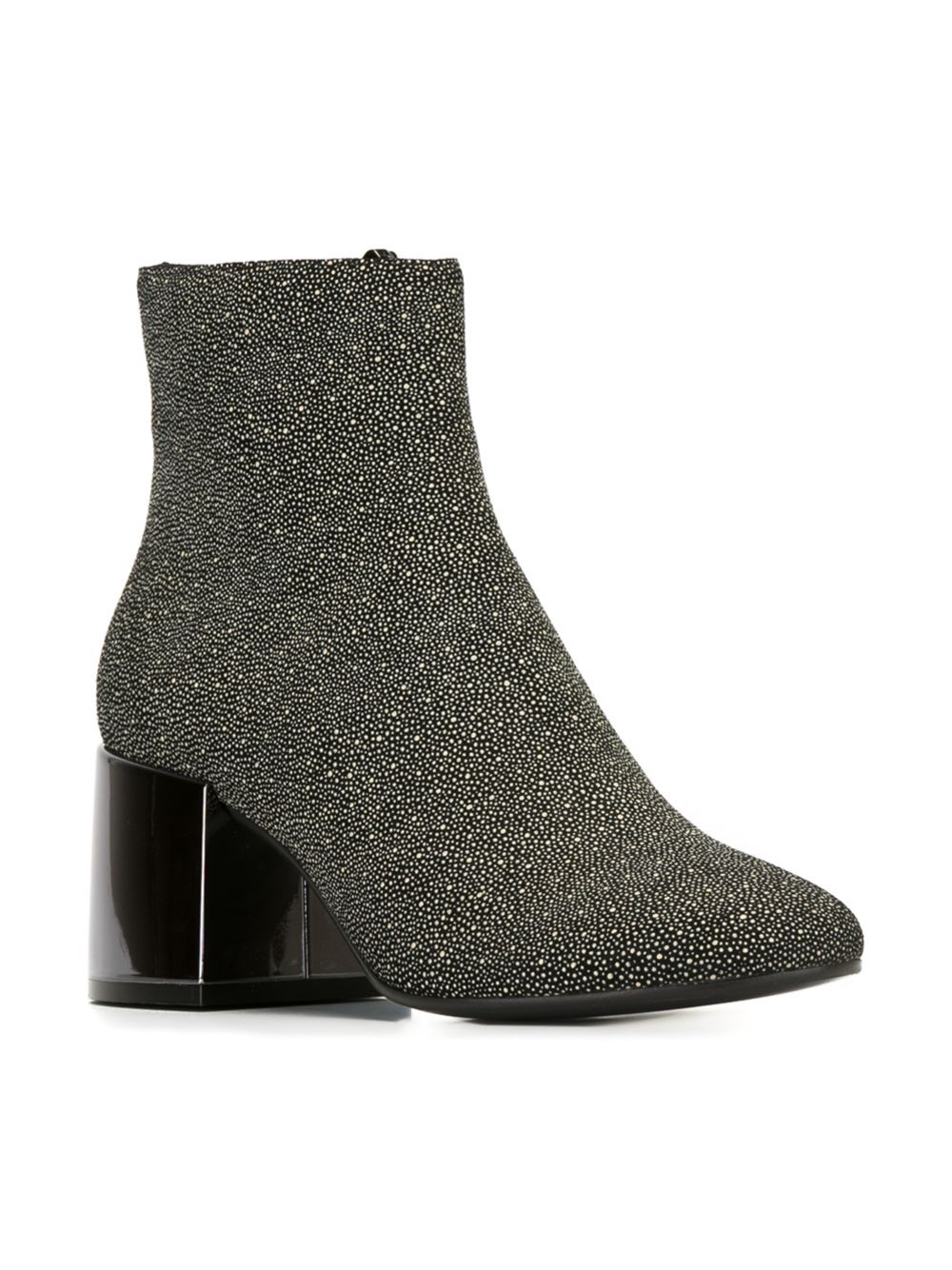 textured ankle boots