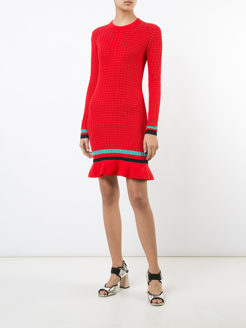 long sleeve knit dress