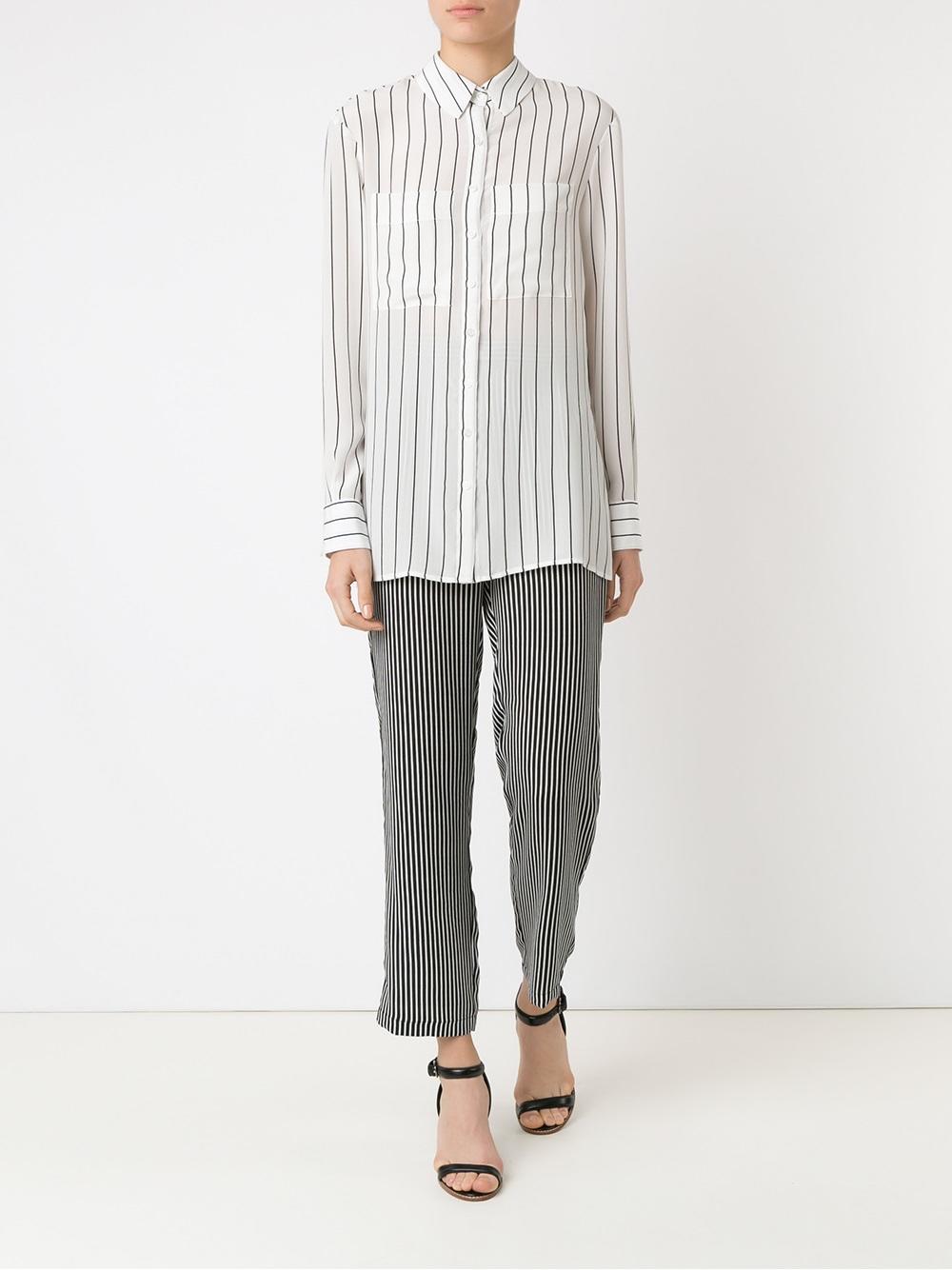 high-waisted trousers