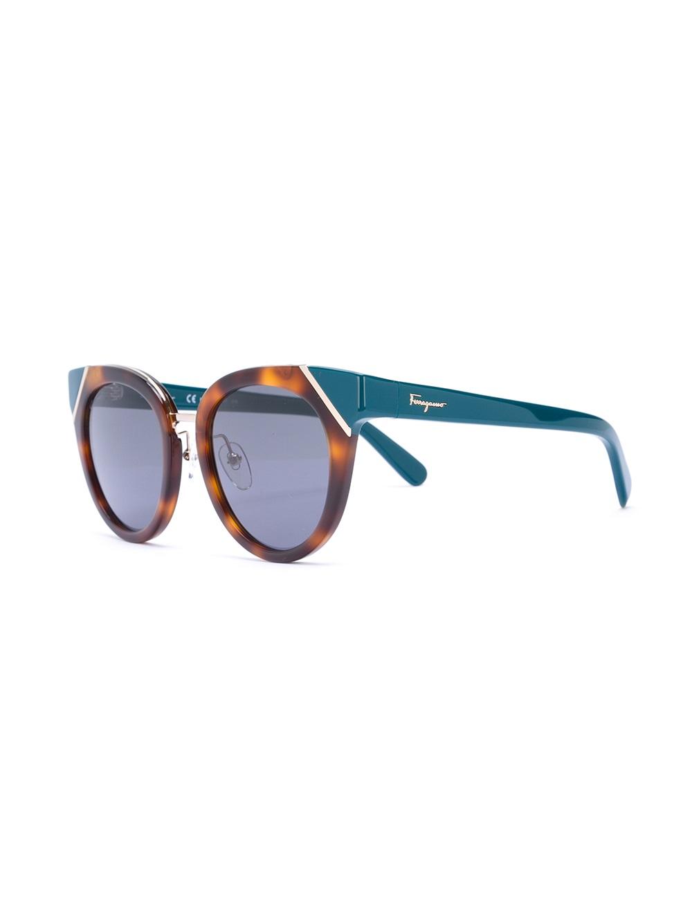 two-tone cat eye sunglasses