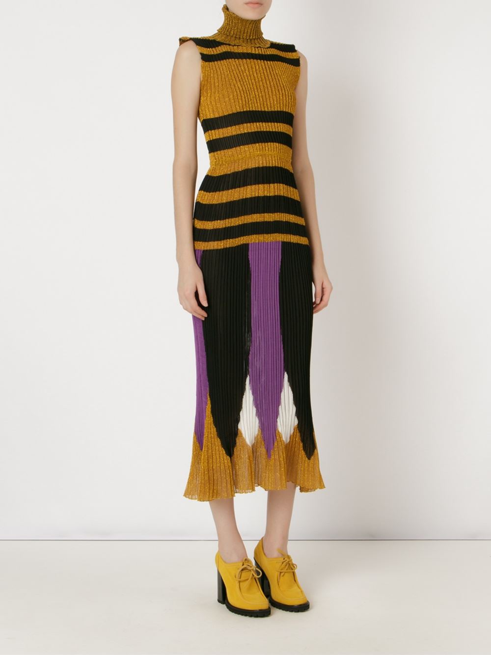 ribbed glitter knit dress
