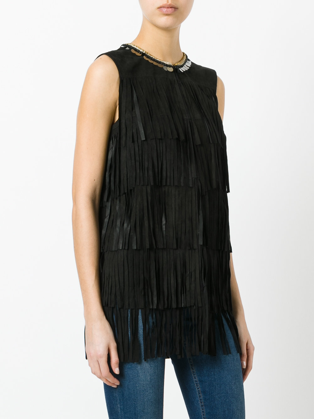 fringed tank top