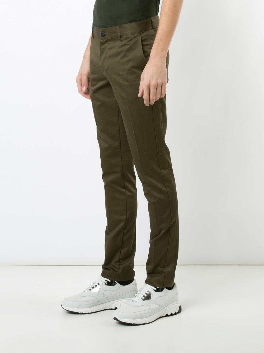 star and stripe trimmed trousers