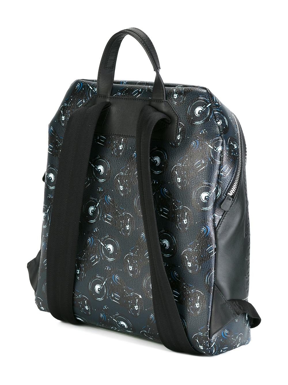 motorcycle print backpack