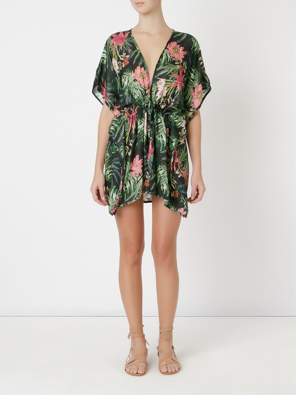 floral print beach dress