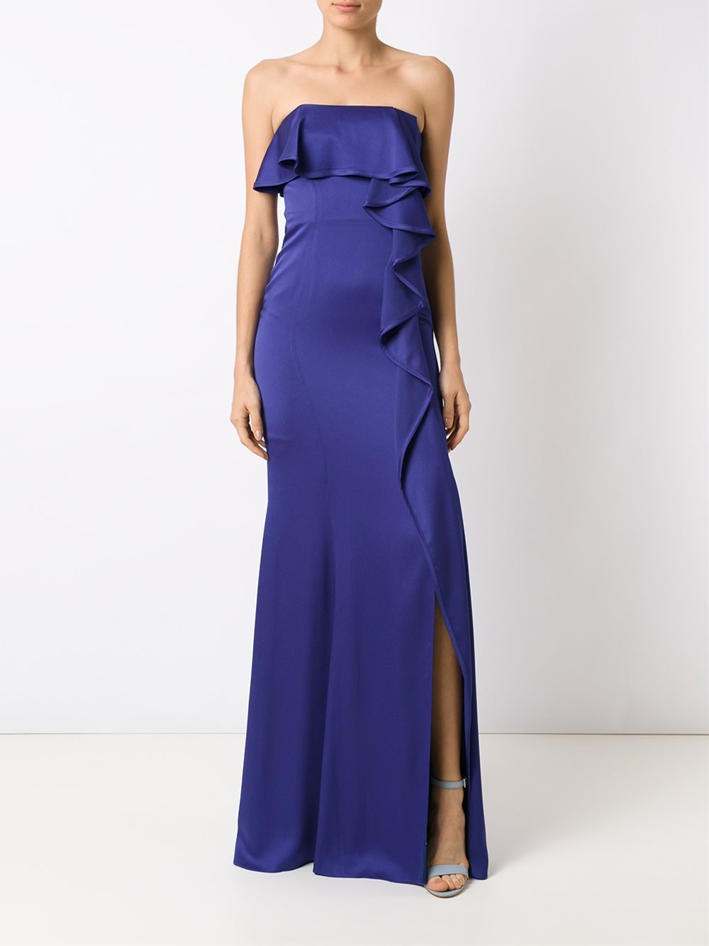 strapless gown