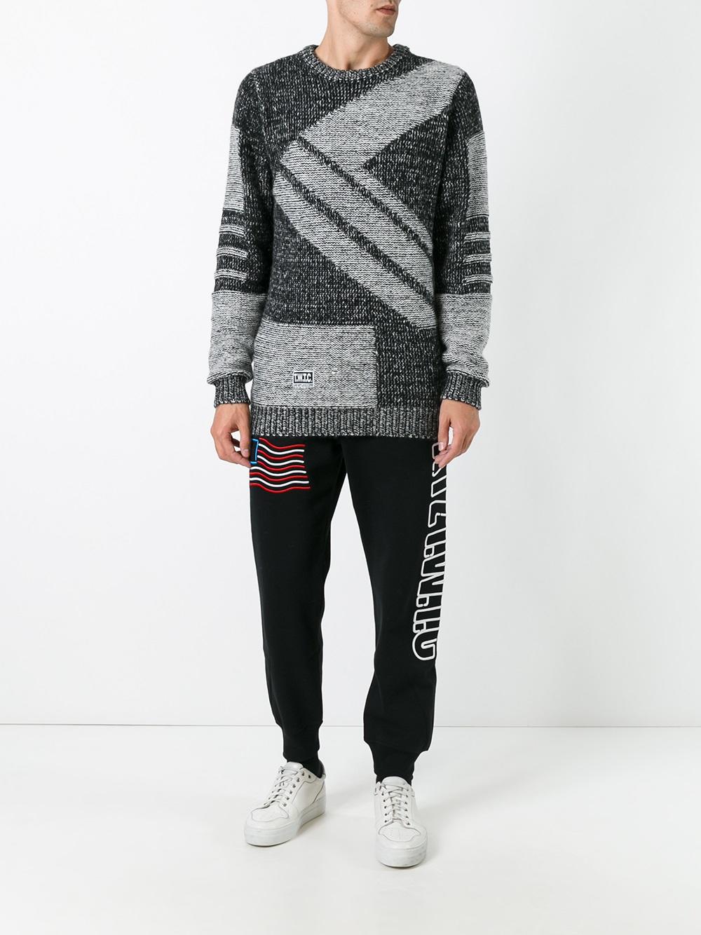 striped intarsia jumper