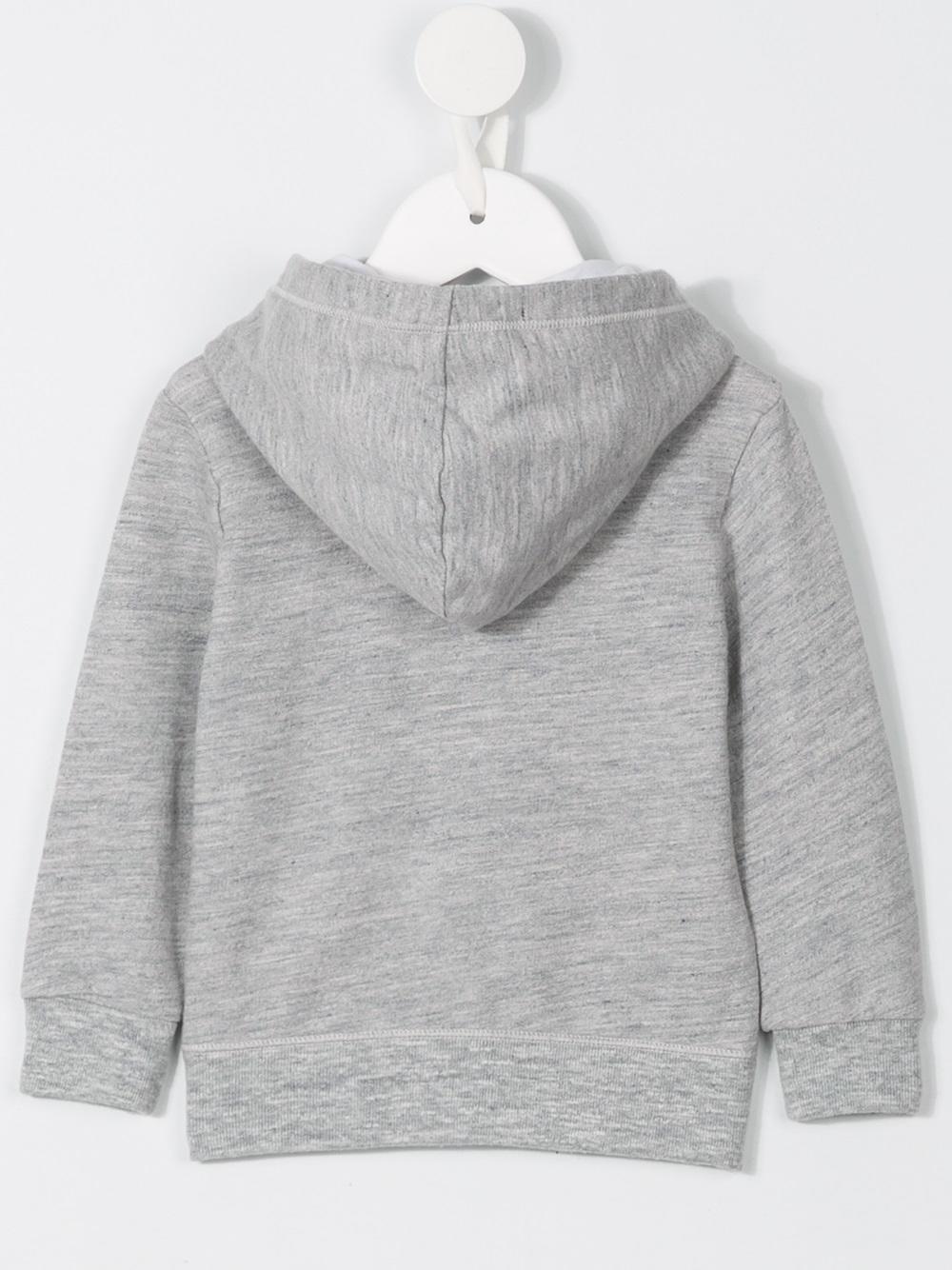 logo zip hoodie