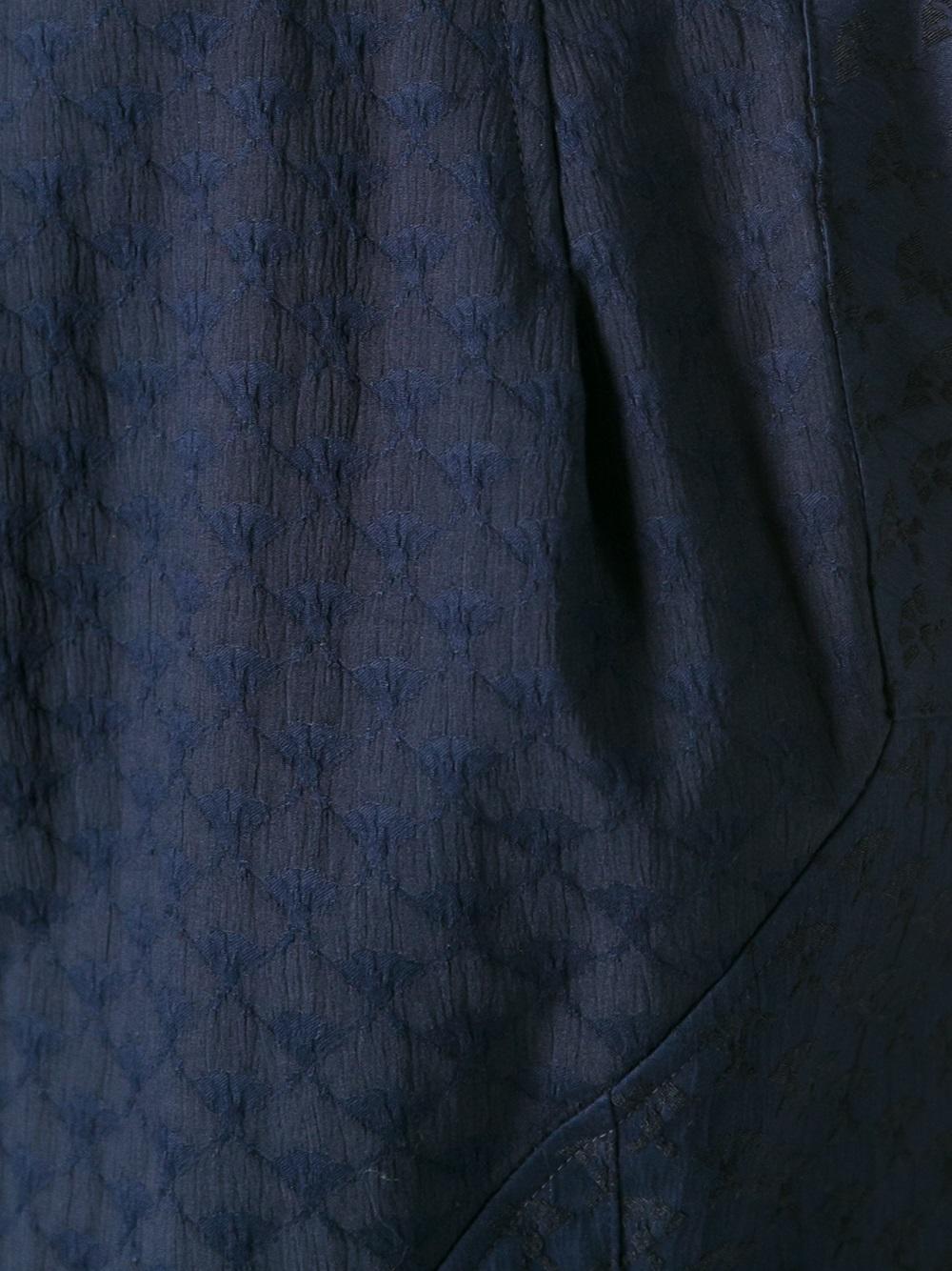 提花修身连衣裙