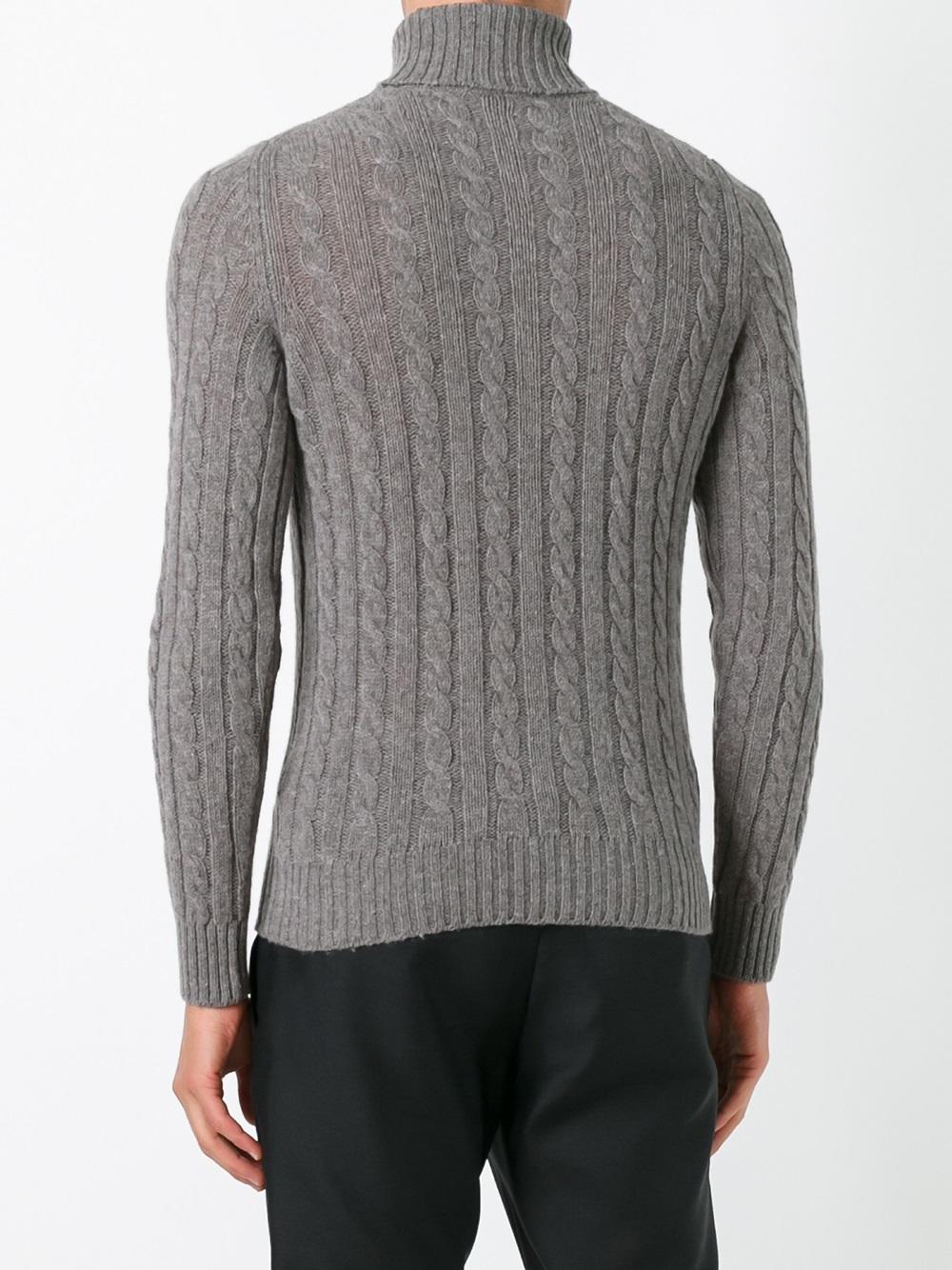 cable knit turtleneck jumper