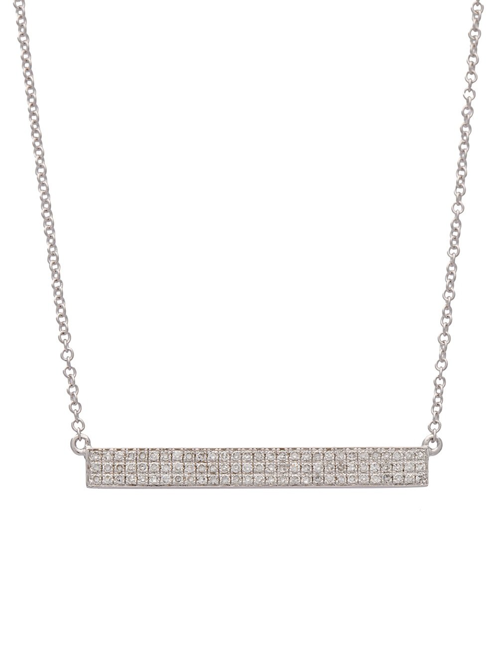 diamond jumbo bar necklace