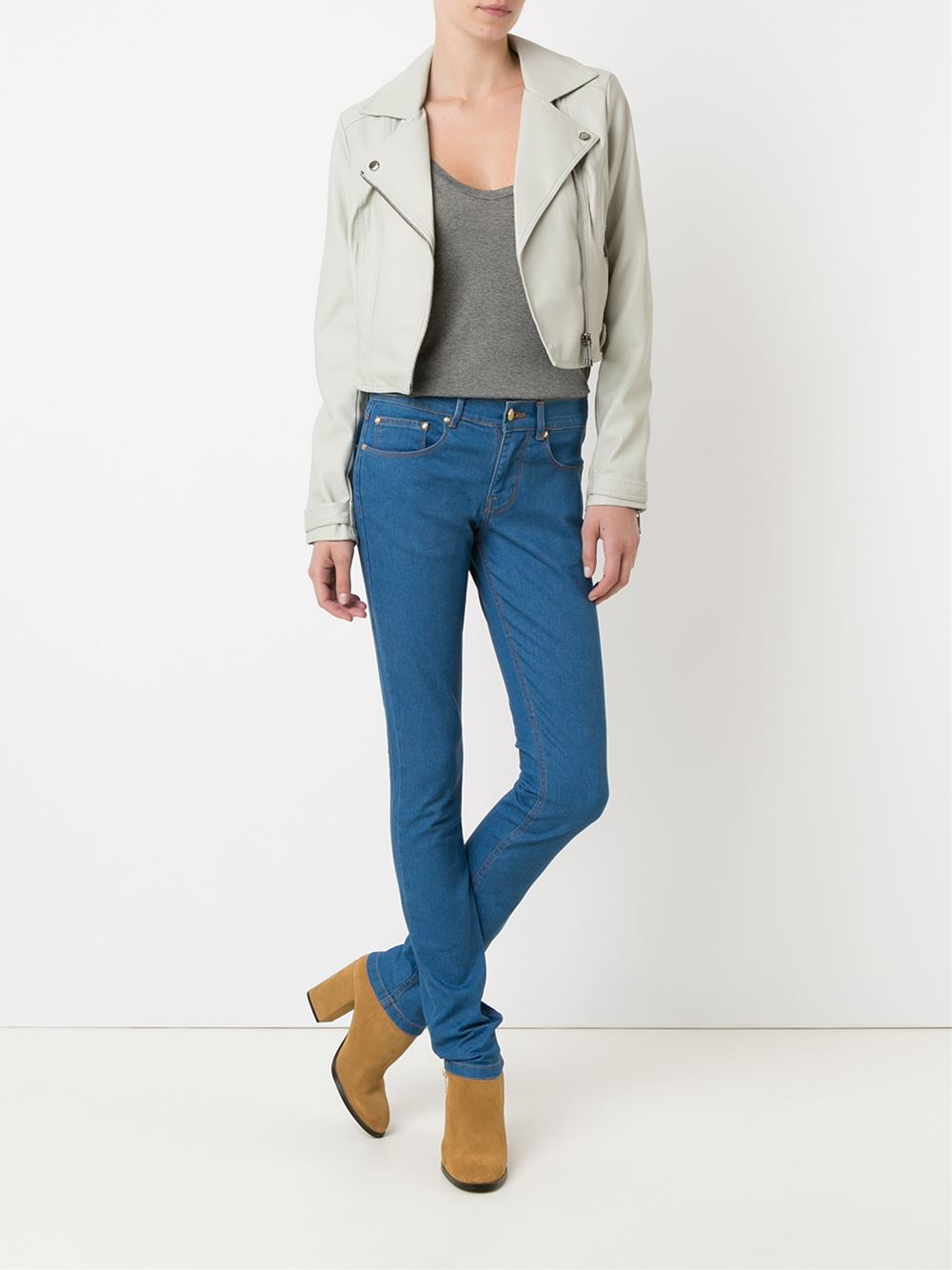 five pocket skinny jeans