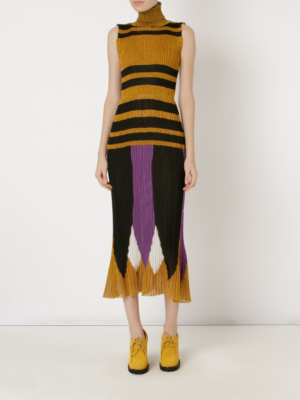 ribbed glitter knit dress