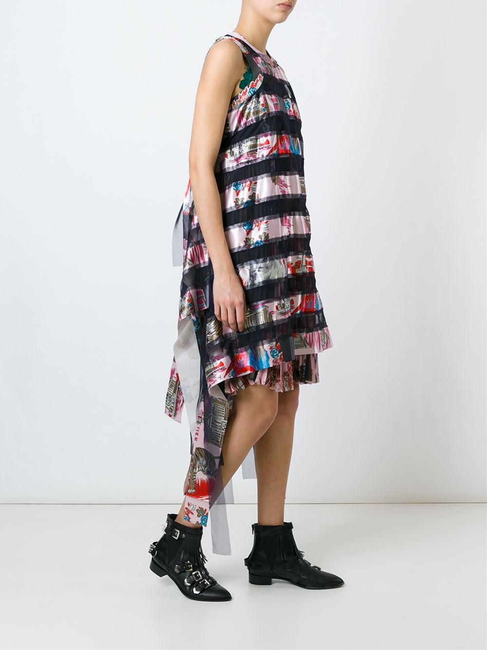 'Souvenir' scarf print dress