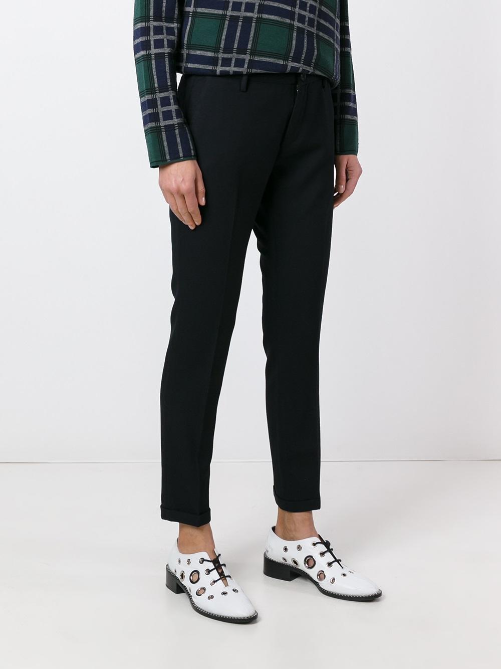 slim-fit trousers
