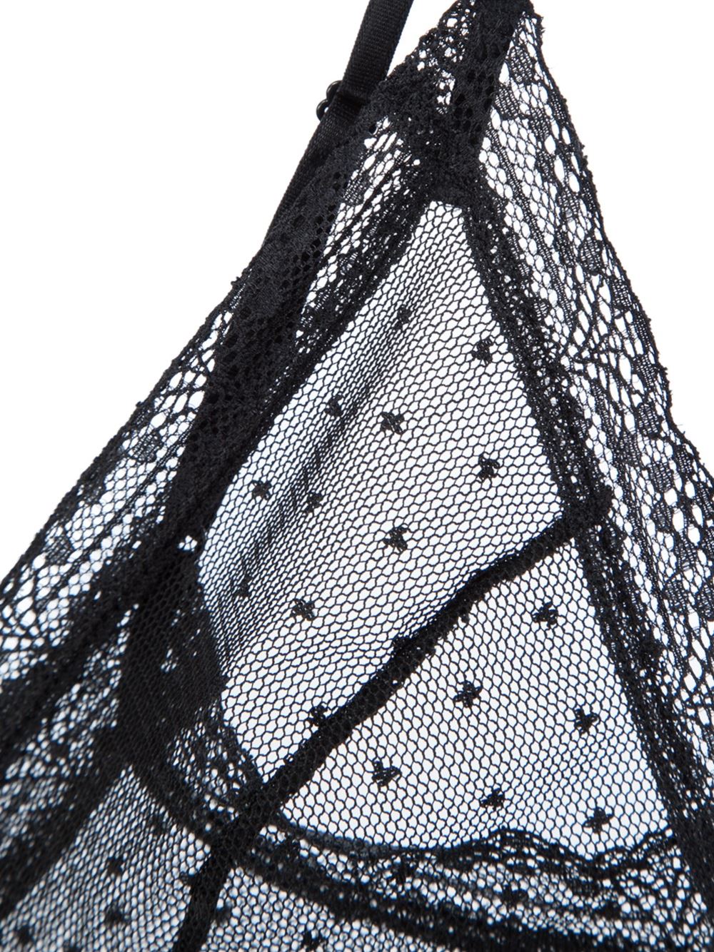 dotted lace bra