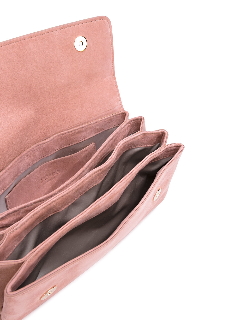 logo embossed clutch