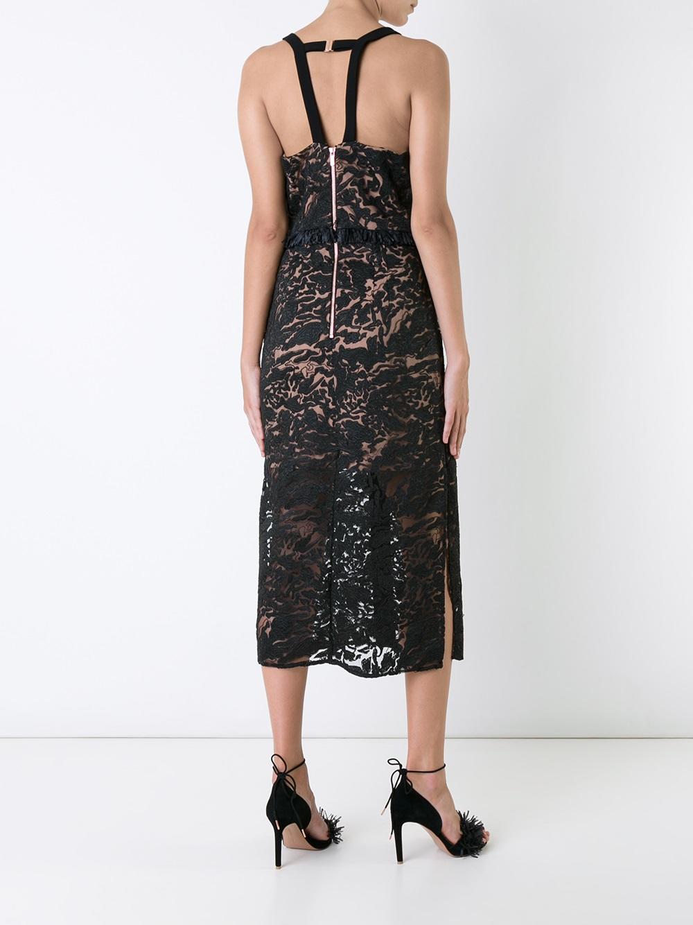 'Orbital' v-neck dress