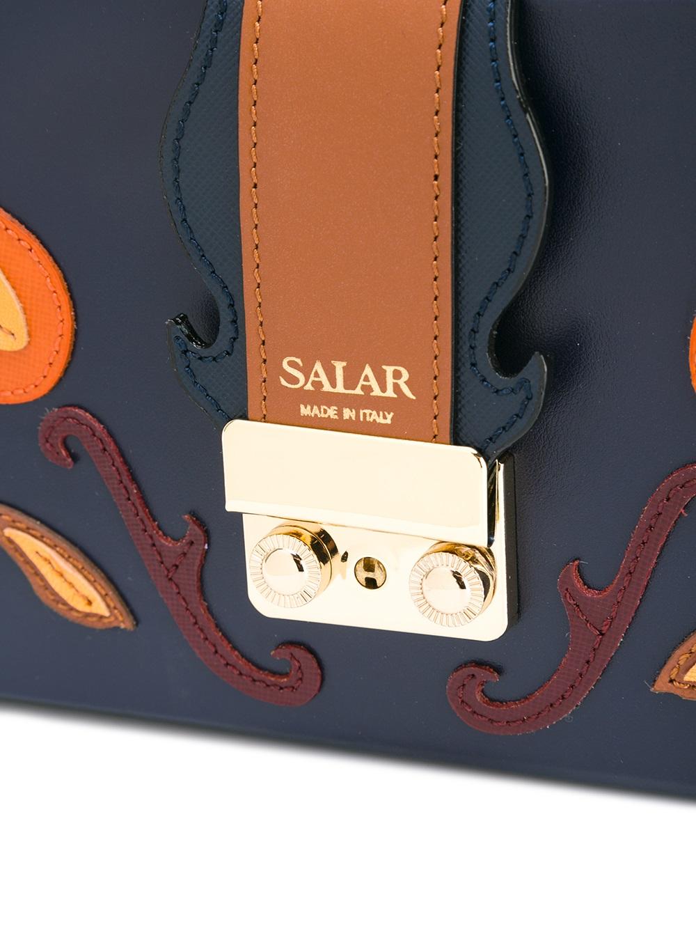 floral motif crossbody bag