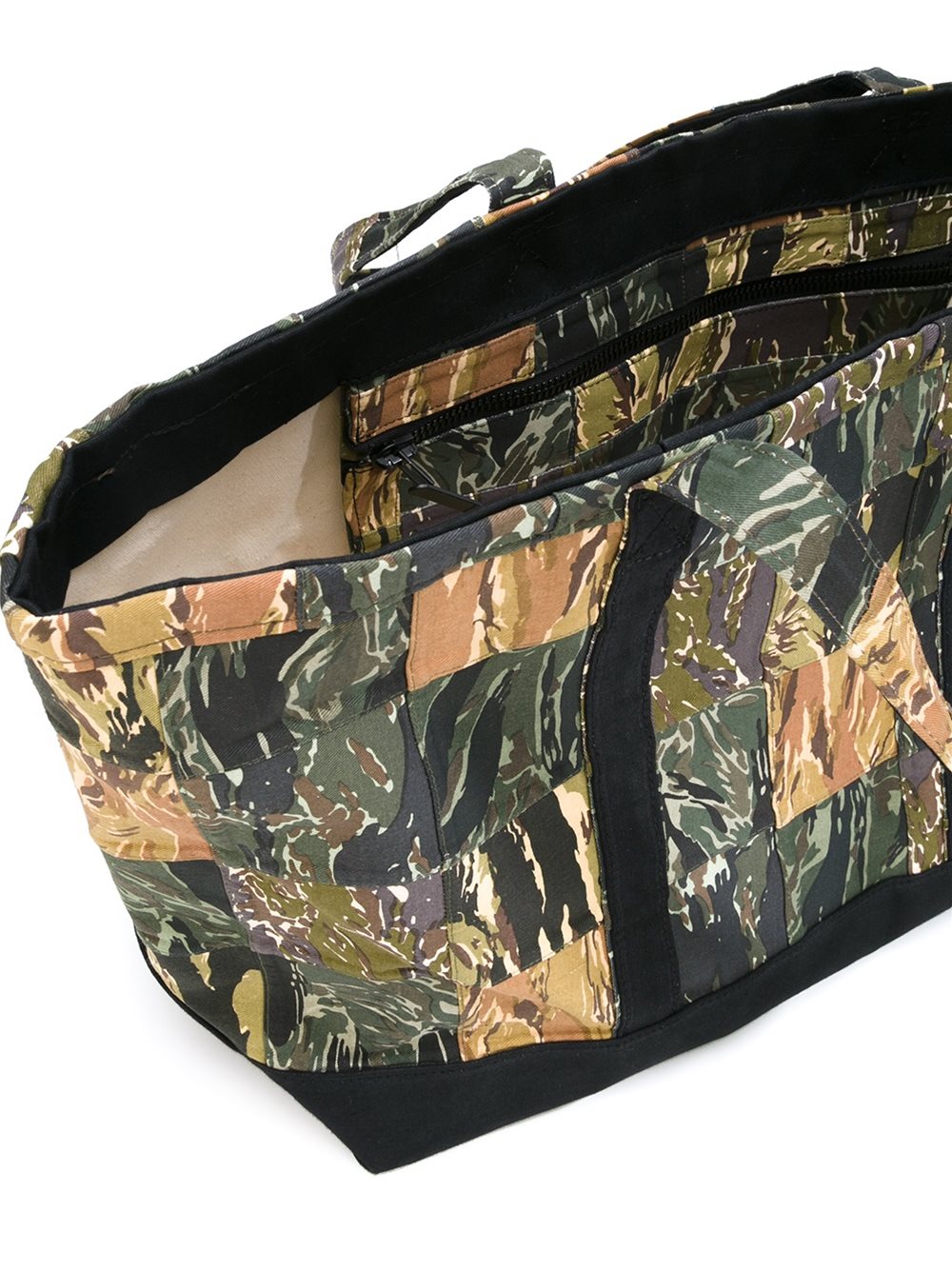 迷彩印花手提包