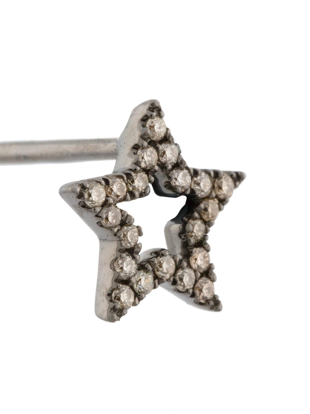 diamond encrusted star earrings