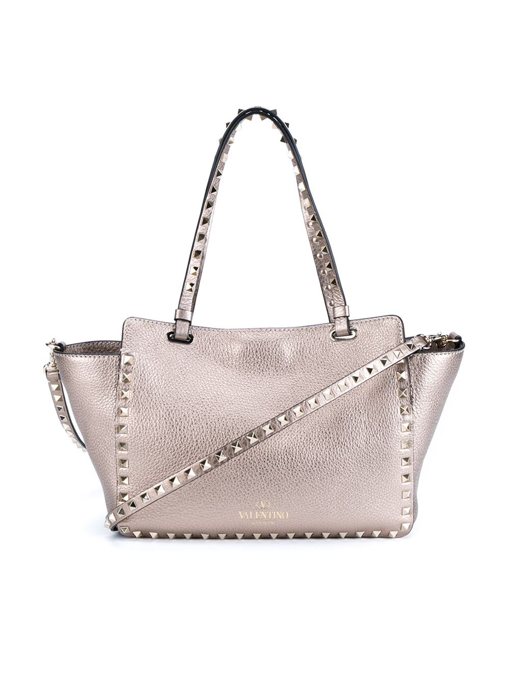 'Rockstud'小号梯形手提包