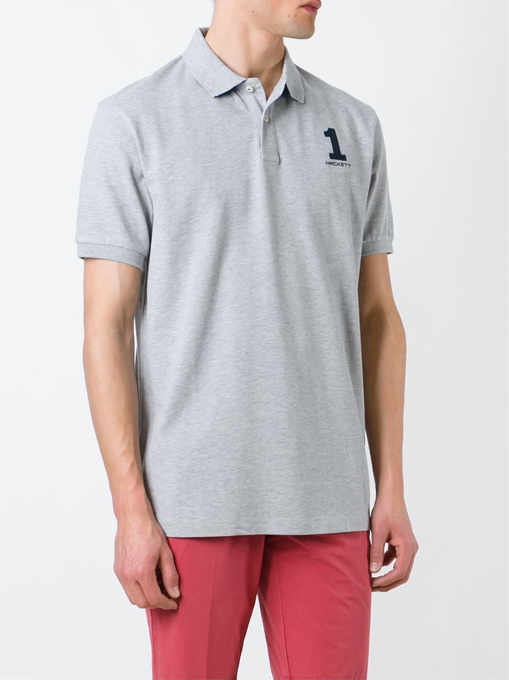 embroidered logo polo shirt