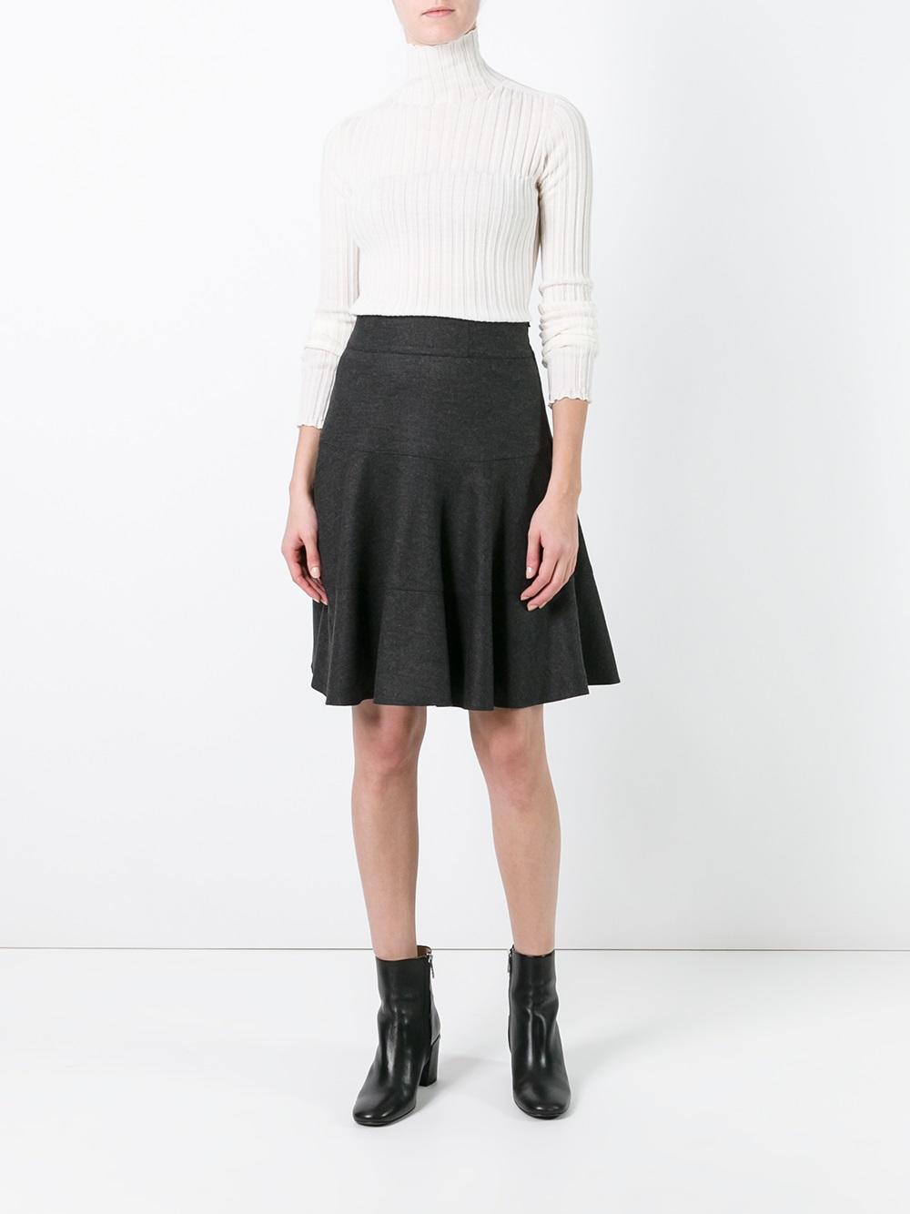 turtleneck ribbed knit jumper