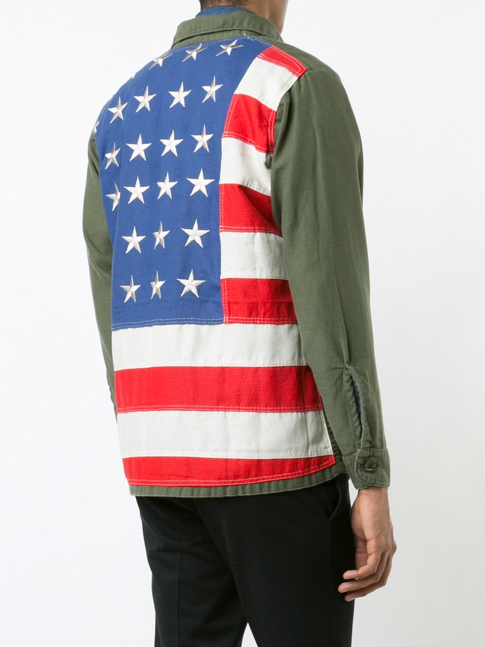 flag print shirt 