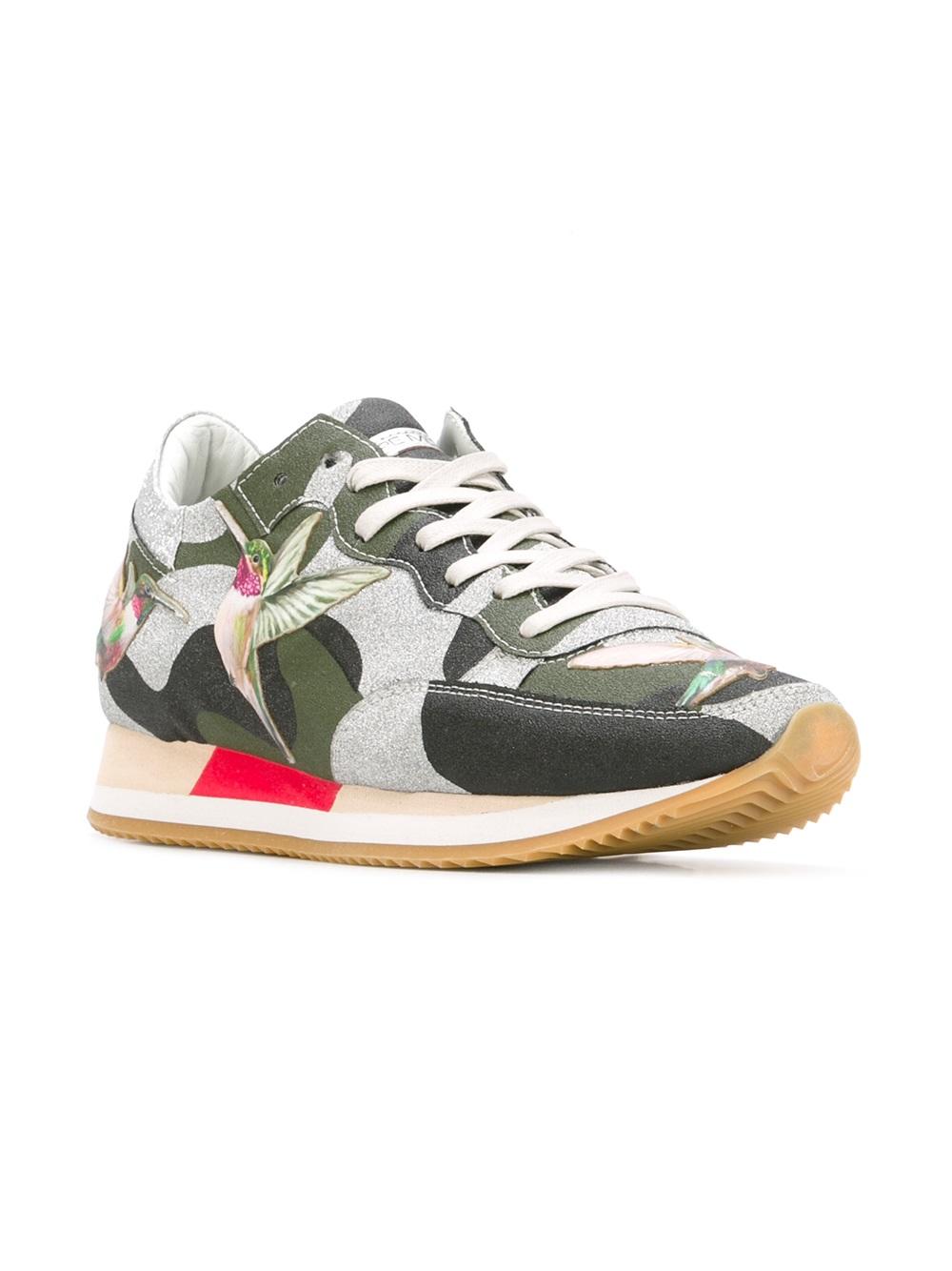 camouflage print sneakers 