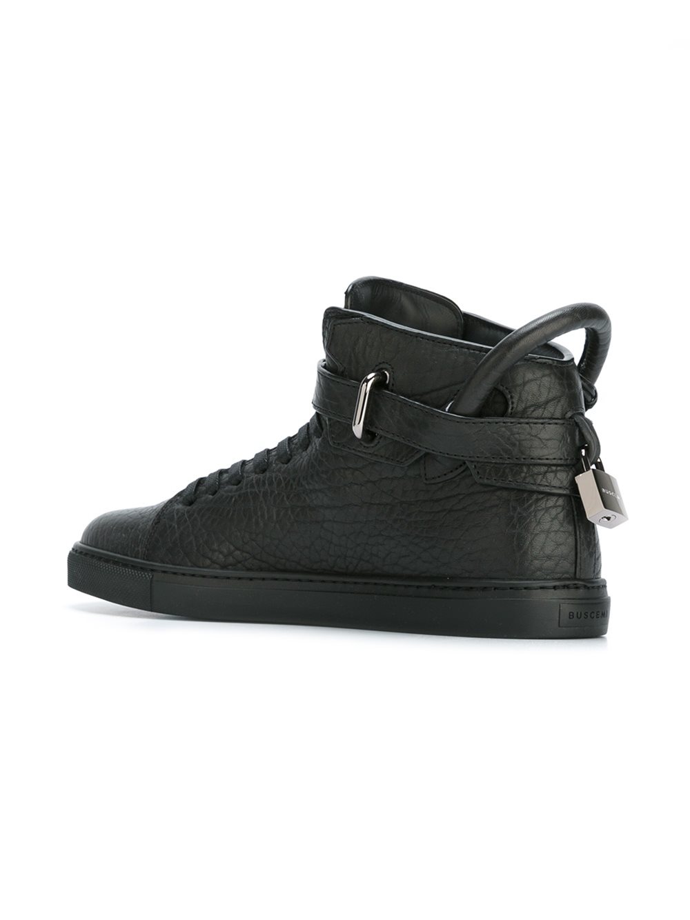 padlock detail hi-top sneakers