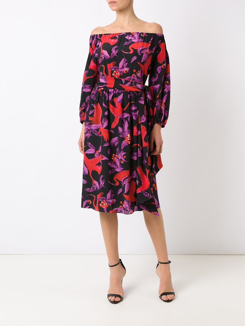 silk midi dress