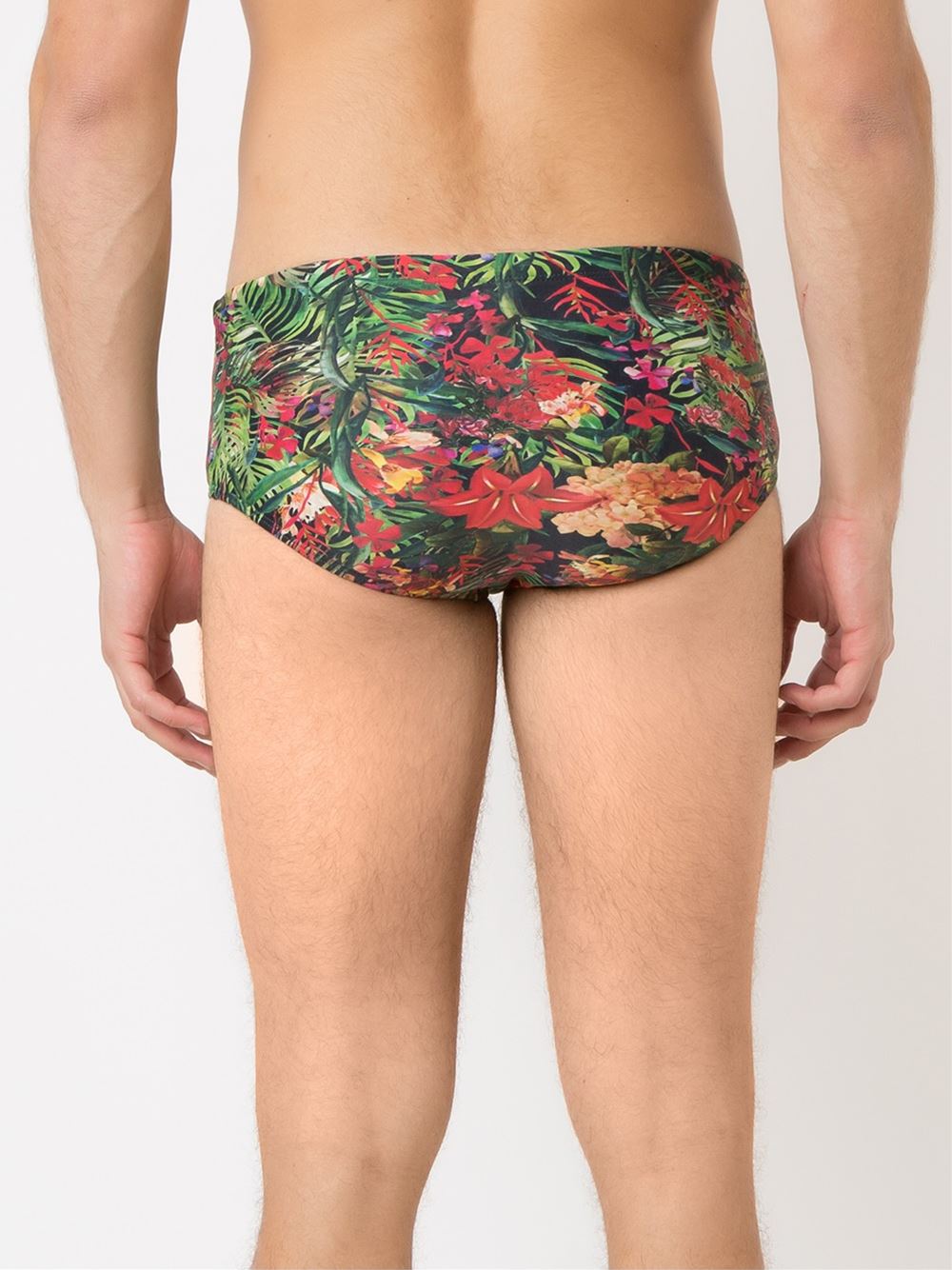 floral print swim trunks