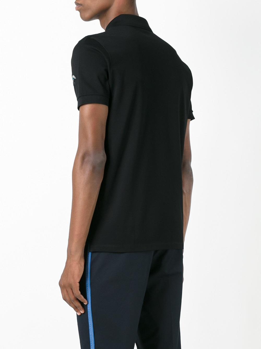 embroidered detail polo shirt