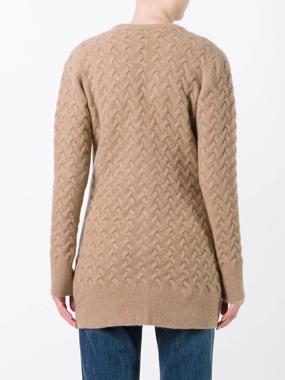 cross knit cardigan