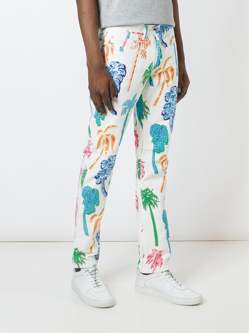 'First Cut Graffiti Palms' trousers