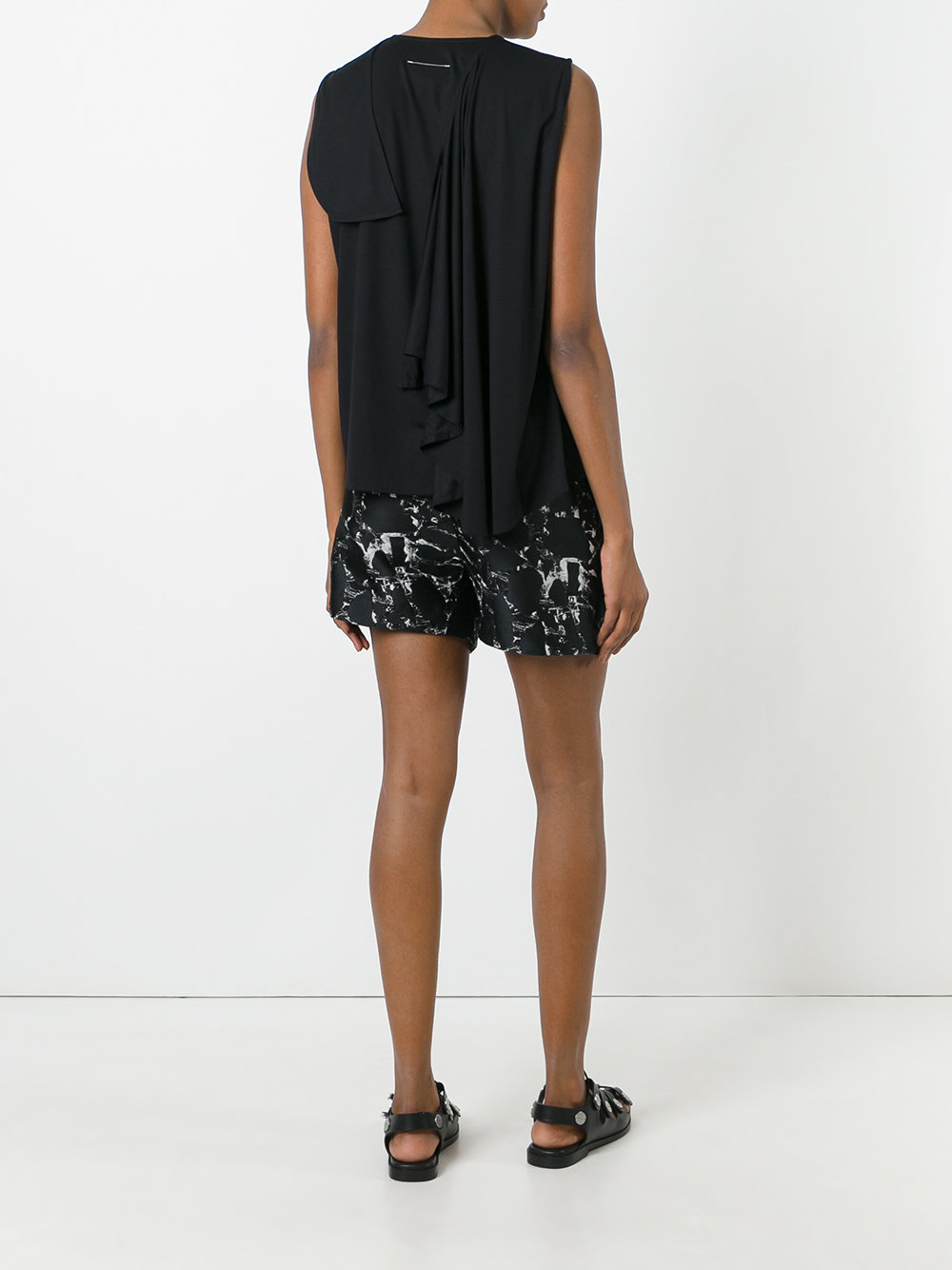 draped back top