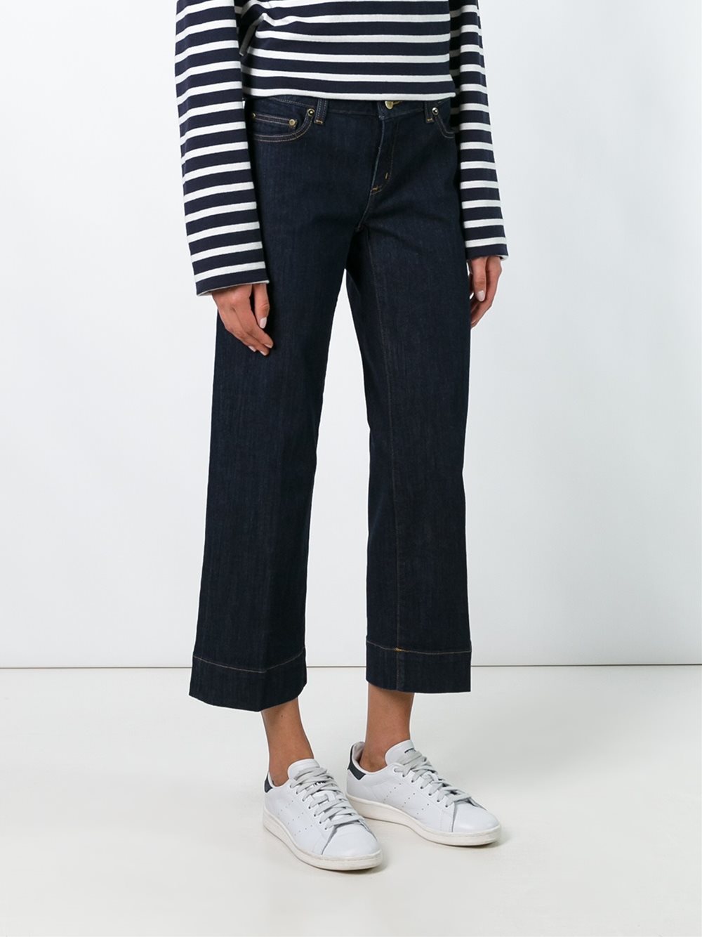 straight leg cropped jeans