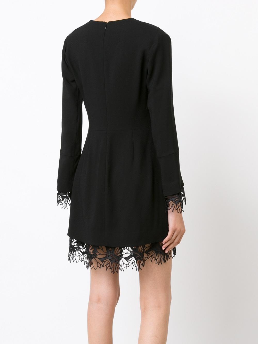 lace hem dress