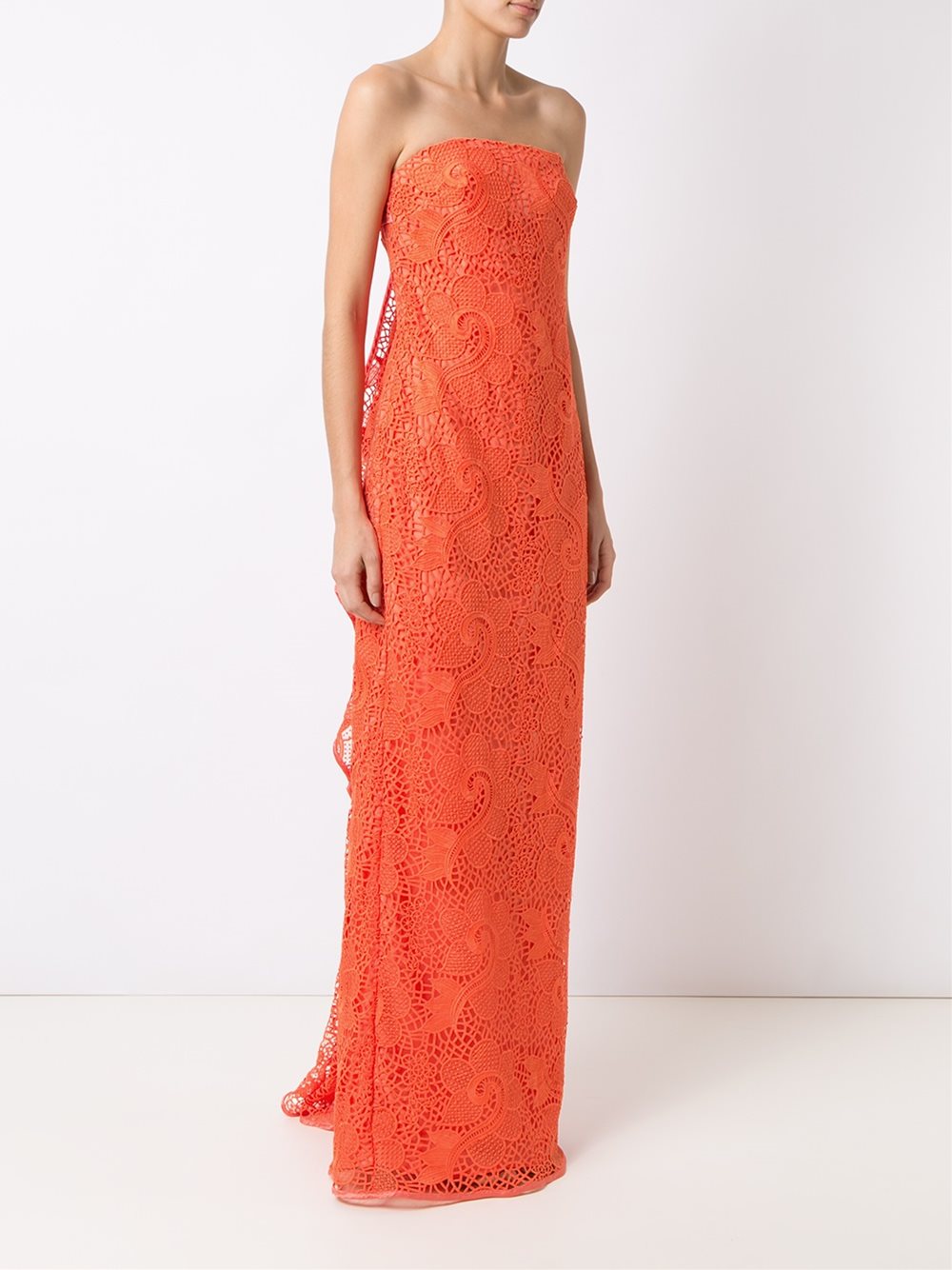 strapless gown