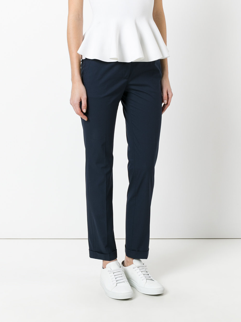 turned hem chino trousers