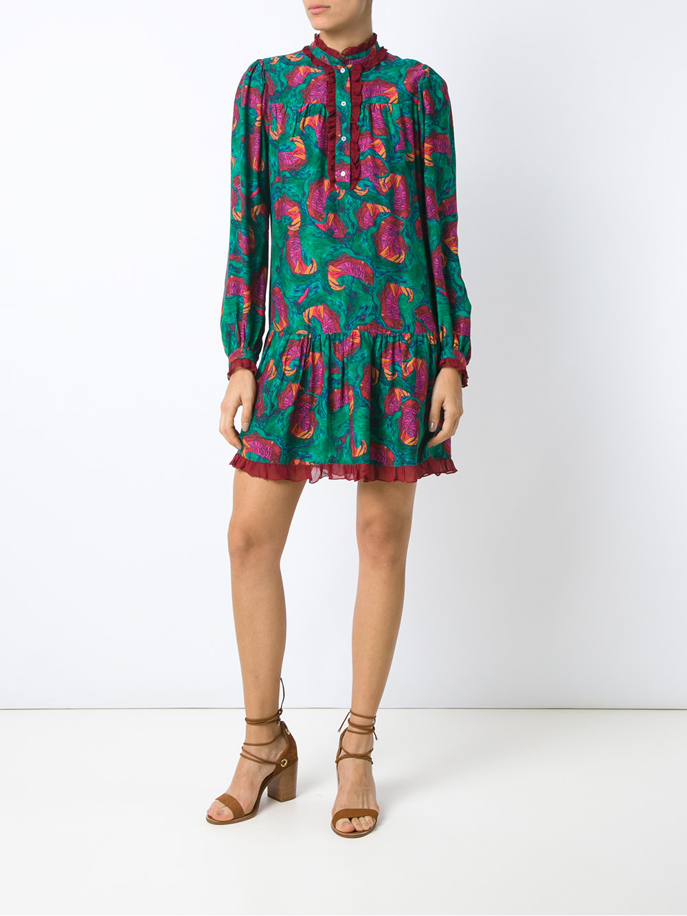 abstract print dress