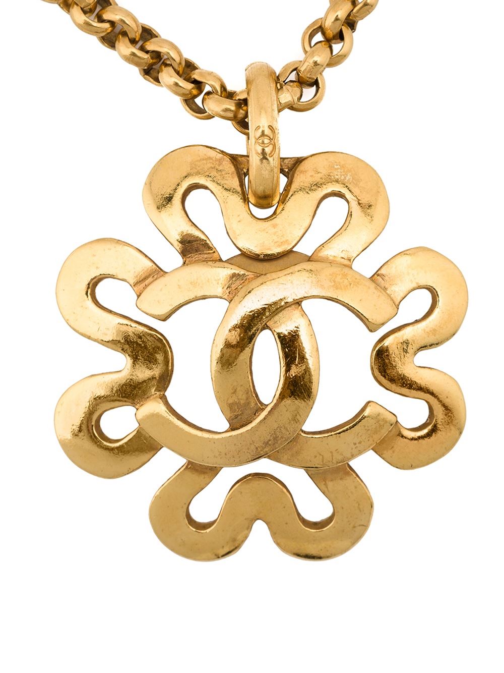 squiggle logo necklace
