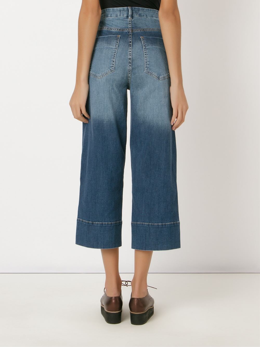high waisted cropped jeans