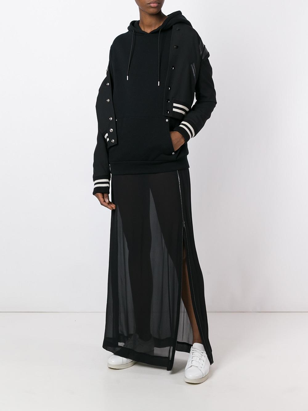 sheer long skirt